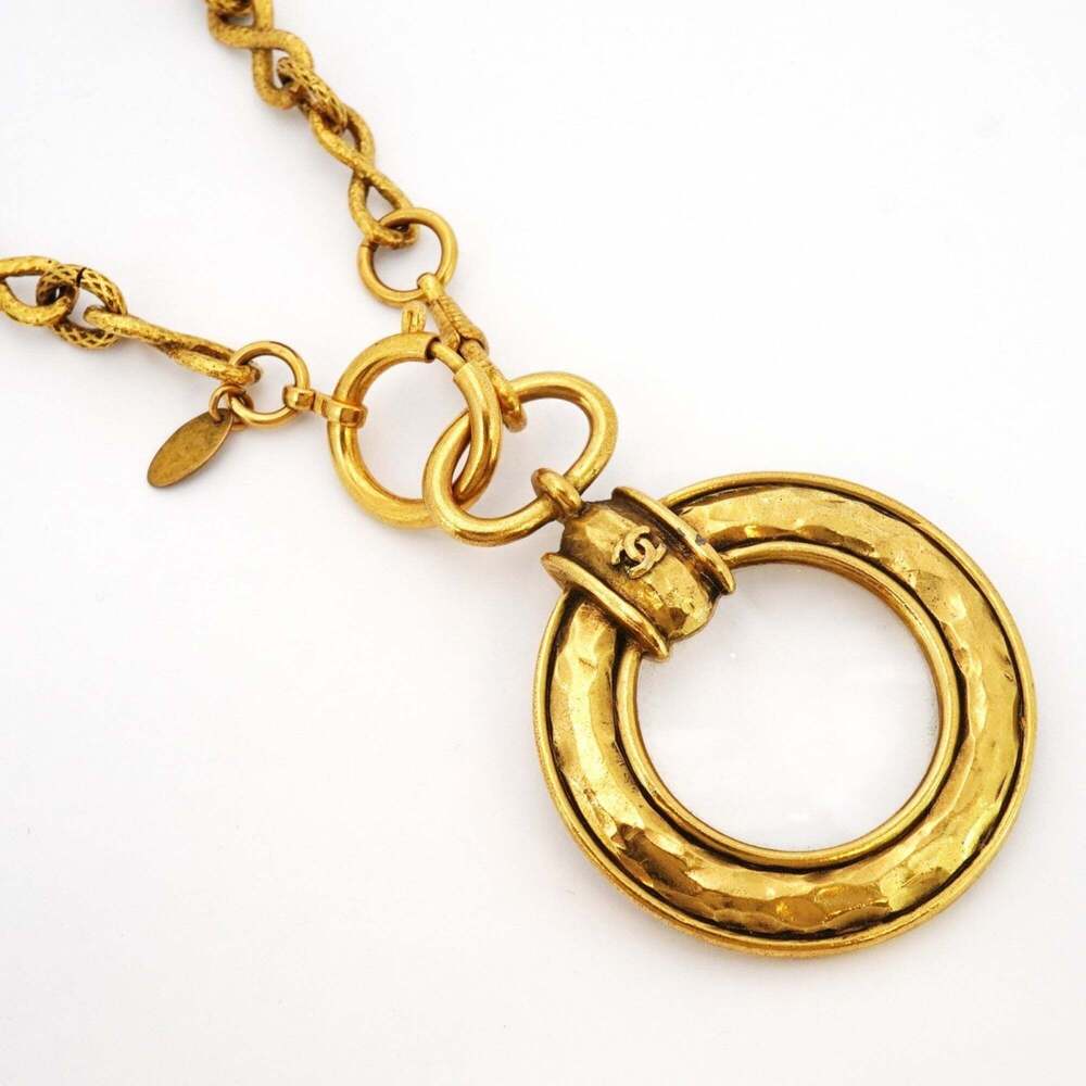 CHANEL Authentic Gold Logo Necklace - Picture 2 of 6